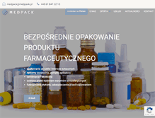 Tablet Screenshot of medpack.pl